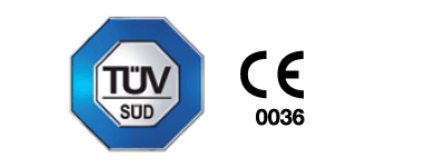 Unsere Produkte sind TÜV- und CE-zertifiziert